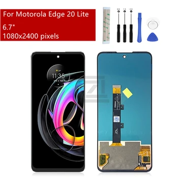 Для Motorola Edge 20 Lite ЖК-дисплей с сенсорным экраном, Дигитайзер в Сборе, Запасные части для ремонта Дисплея