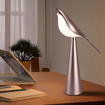 Новая настольная лампа Netflix Creative Bird, прикроватная тумбочка для спальни, декоративный ночник, высококачественный атмосферный светильник, Роскошная лампа Magpie