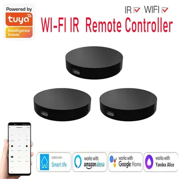 Tuya Wifi ИК пульт дистанционного управления Smart wifi универсальный ИК для управления умным домом TV DVD AUD работает с Alexa Google Home Smart Life