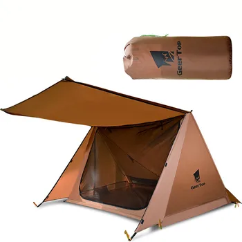 Уличная Ветрозащитная походная палатка, 4 Сезонная палатка, солнцезащитный козырек для семейного кемпинга, Охоты, Рыбалки, Пешего туризма
