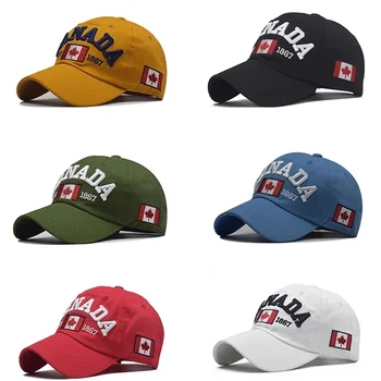 I Love Canada Бейсболки для женщин, мужчин, Весна-лето, бейсболки с вышивкой, Повседневные хлопковые шляпы для папы, хип-хоп Кепки Gorra Casquette