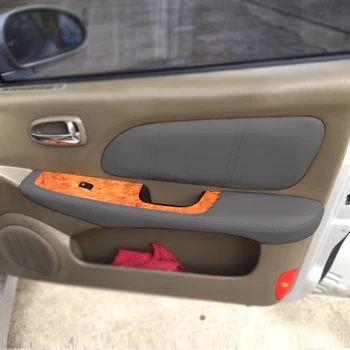 Автомобильный стайлинг, Внутренняя Дверная панель, Подлокотник, накладка из микрофибры Для Hyundai Sonata 2004 2005 2006 2007 2008