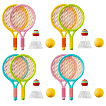 Детские Воланы для Бадминтона, Теннисные ракетки, набор для занятий спортом на открытом воздухе и в помещении