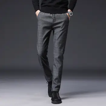 2023 Повседневные брюки, Трендовая мужская одежда в Корейском стиле, Высокое качество, Весна-лето, Прямые Свободные Эластичные Длинные брюки Y62