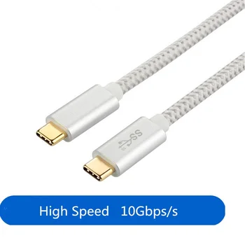Высокая скорость 10 Гбит/с Тип C Usb3.1 От мужчины к мужчине UsbC Удлинительный кабель для телефона ПК Macbook Huawei Mate Samsung Xiaomi