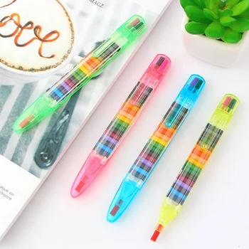 1 креативные красочные цветные карандаши 20 цветов студенческий детский рисунок граффити ручкой масляной пастелью развивающая игрушка многофункциональная