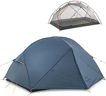 Походная палатка для 2 человек, Трехсезонная Походная палатка, Сверхлегкая Двухслойная Отдельно Стоящая палатка для кемпинга, пеших прогулок, Езды на Велосипеде