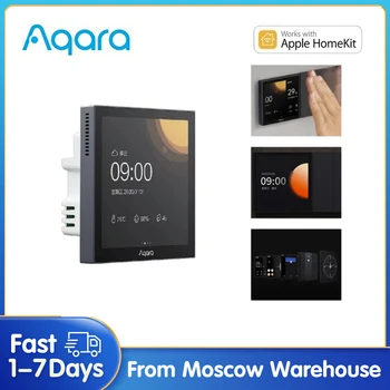 Aqara Smart Scene Panel Switch S1 Сенсорный экран HomeKit Управление Голосом/Светом AI Switch Работа с приложением Mi Home Mijia Homekit