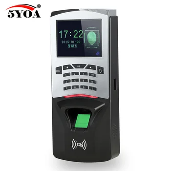 5YOA Блокировка отпечатков пальцев паролем Машина контроля доступа Биометрический электронный Дверной замок RFID-считыватель Система сканера