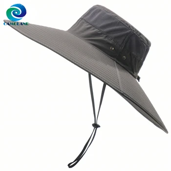 CAMOLAND, мужская шляпа-ведро, 15 см, Солнцезащитная шляпа с широкими полями, Дышащая Летняя кепка с защитой от ультрафиолета, для Рыбалки, Пеших прогулок, Кемпинга
