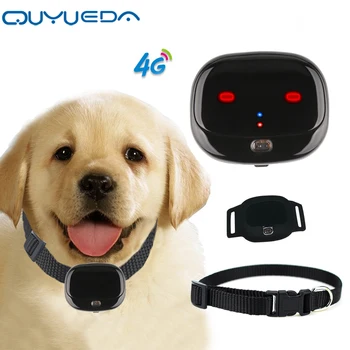 Мини 4G GPS-трекер для домашних животных, водонепроницаемый ошейник для собак с GPS-сигнализацией с подсветкой, Локатор животных, Поддержка гео-ограждения, сигнализация о низком заряде батареи, Wi-Fi
