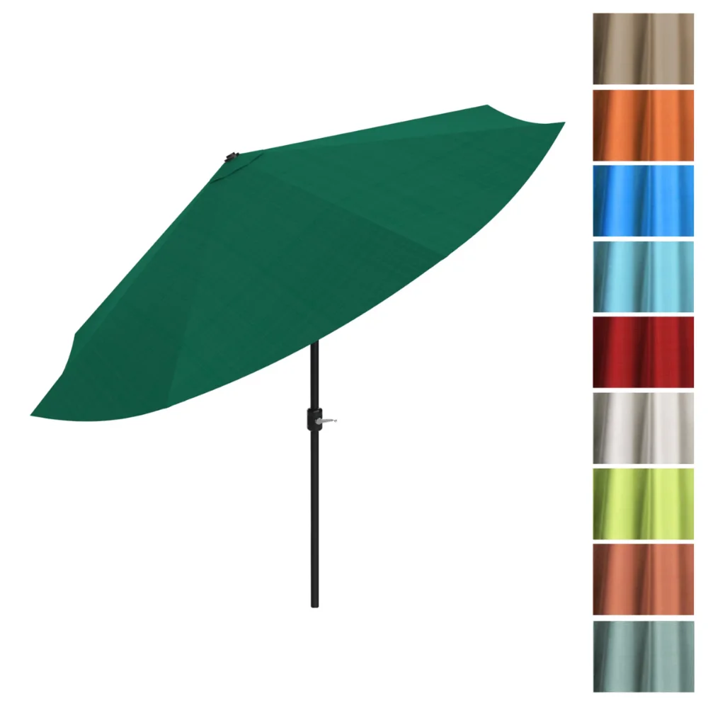 10-футовый зонт для патио с автоматическим наклоном, пляжный зонт от солнца