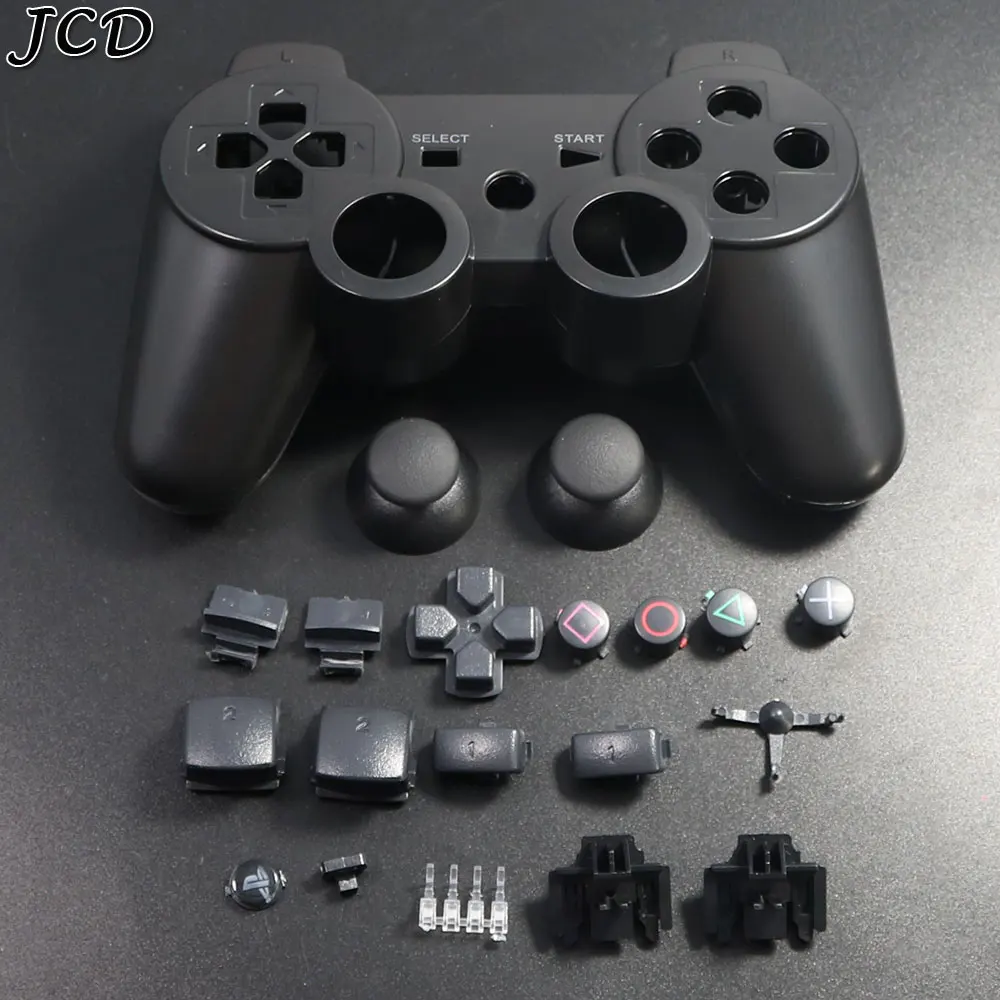JCD Полный Комплект Корпус Кнопки с внутренней рамкой Для контроллера PS3 Чехол Для Беспроводного геймпада PS3