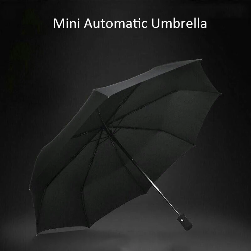 Автоматический зонт От Дождя Для Женщин, Ветрозащитный Складной Зонтик с черным покрытием Для мужчин, Водонепроницаемые Портативные уличные зонты