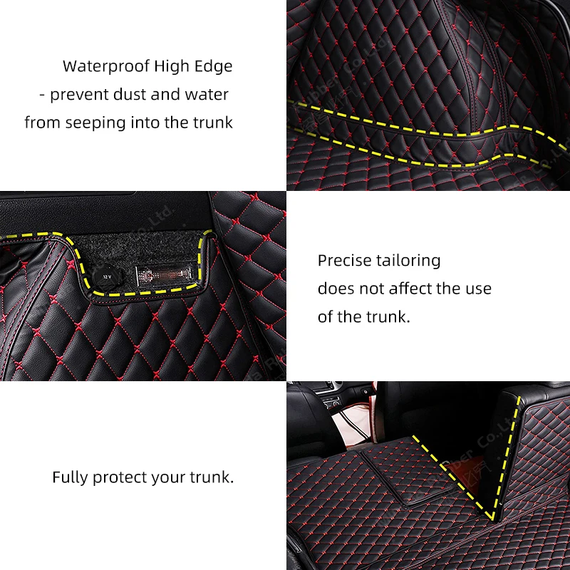 Автоматический Коврик для багажника с полным покрытием для хэтчбека SKODA Fabia 2015-2018 17-16, накладка для багажника Автомобиля, аксессуары для защиты интерьера