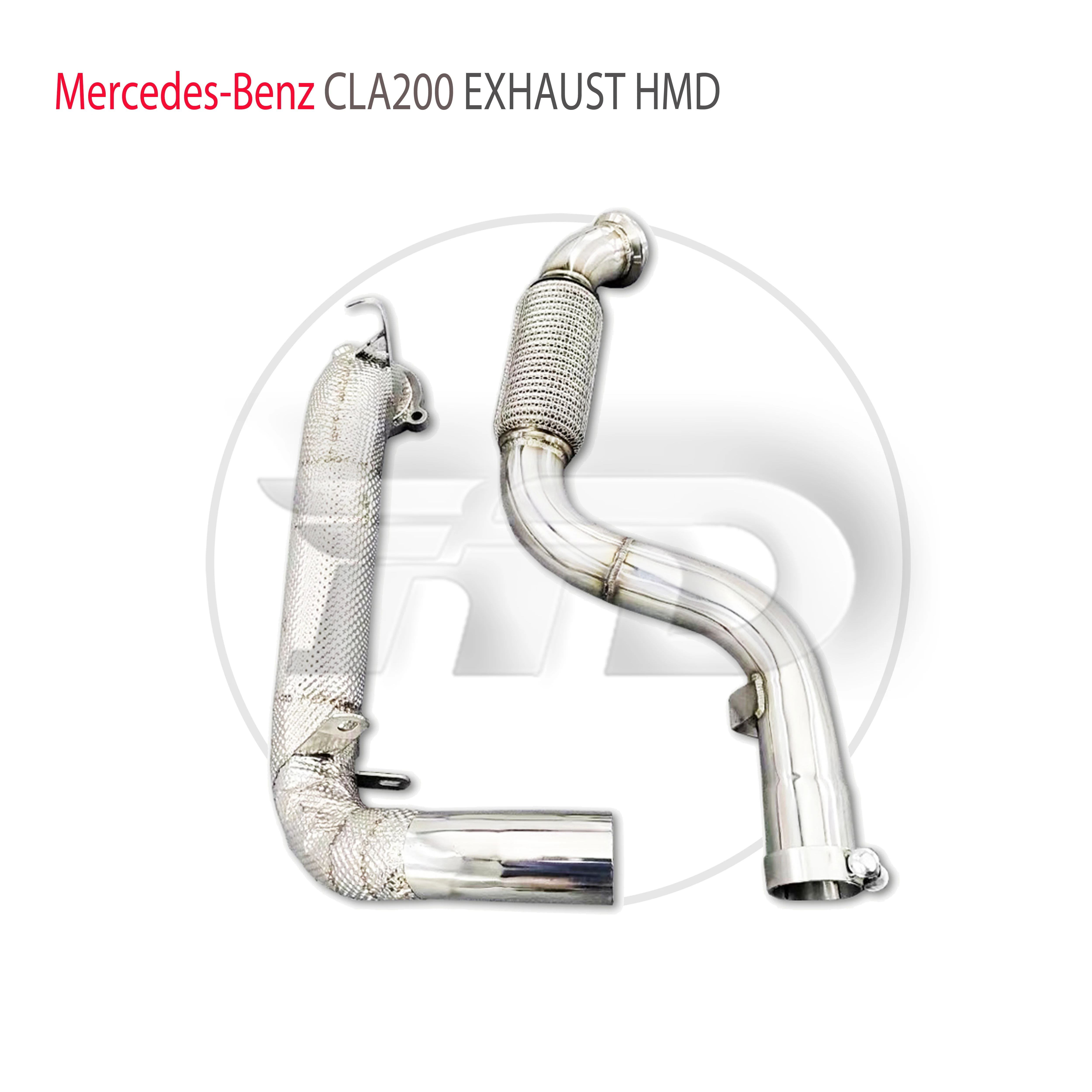 Автомобильные Аксессуары HMD Выхлопная Система Высокопроизводительная Водосточная Труба для Mercedes Benz CLA200 CLA220 CLA250 CLA260 Передняя Труба