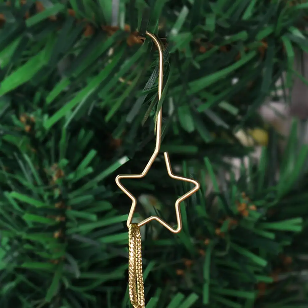 Крючок для вешалки для шляп, Изысканный рождественский орнамент в форме звезды, крючки, Универсальный подвесной декор для праздников, подвески на елку, подарки для кукол