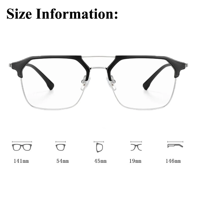 Мужские Квадратные Фотохромные очки для близорукости в двухлучевой оправе с УФ-оттенками, Солнцезащитные очки для мужчин, Унисекс, очки для близорукости от 0 до -6,0