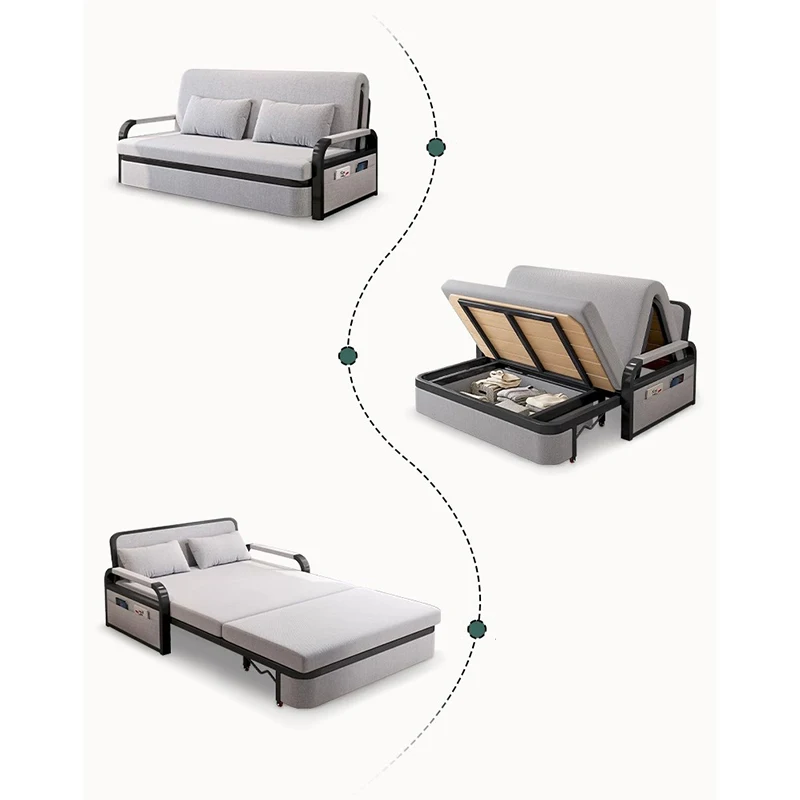 Небольшие Одноместные Многофункциональные Диваны для гостиной Раскладная Кровать Ленивый Современный Диван Nordic Storage Divano Letto Мебель для дома WK50SF