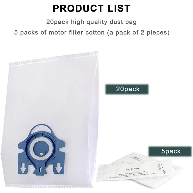 Сменный мешок Airclean GN 3D для пылесосов серии S2, S5, S8, Classic C1, C2, C3, Мешки для сбора пыли, Фильтры