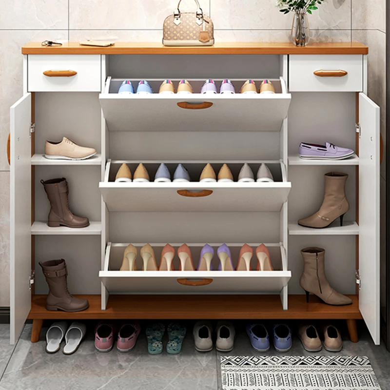 Современный Шкаф для обуви с Витриной, Роскошный Стеллаж, Полки для шкафа, Подставки для обуви, Шкафы для хранения Мебели для дома Armadi Da Soggiorno