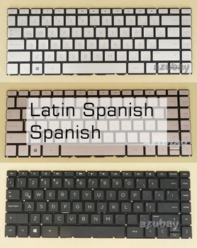 Испанская клавиатура LA для HP 14- cd0009la cd0010la cd0011la cd0012la cd0013la cd0014la L23239-161 L15599-161 SN6175BL1 с подсветкой/Без