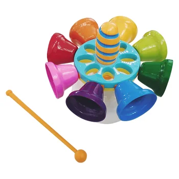 Вращающийся Колокольчик Инструмент Малыш Подарок На День Рождения Детская Ударная Игрушка Музыкальное Образование Девочка Детский Пластиковый Ритм Музыкальный