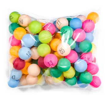 100 шт./упак. 40 мм разноцветные шарики для пинг-понга, мяч для настольного тенниса с 1-100 номерами для лотерейных развлекательных мячей, АБС-пластик 2,4 г