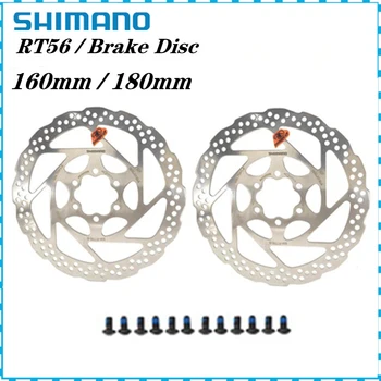 Shimano DEORE SM RT56 Тормозной Диск с 6 Болтами Для Горных Велосипедов Диск M610 RT56 M6000 Тормозной диск 160 мм 180 мм MTB Аксессуары