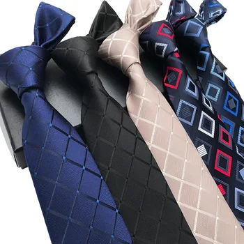 галстуки в полоску 8 см, решетчатый галстук, одежда, галстук из полиэстера, модный деловой повседневный костюм, аксессуары gravatas baratas