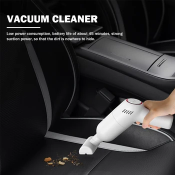 Ручной автомобильный Пылесос, мощный беспроводной автомобильный пылесос, USB-Аккумуляторная Бытовая техника для влажной сухой уборки автомобиля