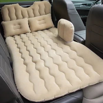Автомобильный надувной матрас-кровать Универсальный для заднего сиденья Многофункциональная Диванная подушка Коврик для кемпинга на открытом воздухе Спальный мешок