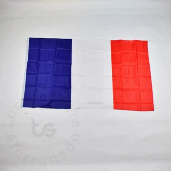 Французский флаг 90*150 см, подвесной национальный флаг для встречи, парада, вечеринки.Подвешивание, украшение