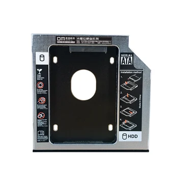 DM HDD Caddy DW95S 9,5 мм Алюминиевый Optibay SATA 3,0 Жесткий Диск Коробка Корпус DVD Адаптер 2,5 SSD 2 ТБ Для Ноутбука CD-ROM