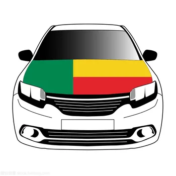 Крышка капота автомобиля с флагом Бенина 3,3x5ft /5x7ft из 100% полиэстера, баннер на капоте автомобиля