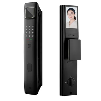 Умный дверной замок Автоматическая версия Пароль от отпечатка пальца Bluetooth NFC Ключ разблокировки Домашний комплект/Умный дверной замок с камерой