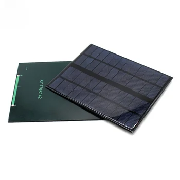 Солнечная панель 3,84 Вт 12 В 320 мА Портативная водонепроницаемая солнечная батарея DIY Панель из эпоксидной смолы для аккумулятора Зарядные устройства для сотовых телефонов для кемпинга