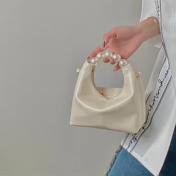 JulioFlorecer/ Мини-сумка с жемчугом высокого класса, новинка 2023 года, женская сумка-мессенджер на цепочке, женские дизайнерские сумки на плечо
