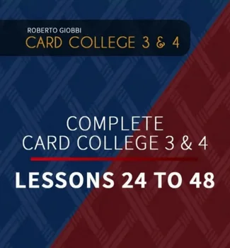 Полный карточный колледж 3 и 4 Роберто Джобби -Волшебные фокусы