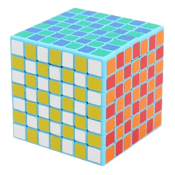 Shengshou 7x7 Cube Speed Magic Balck Головоломка Без Наклеек Cubo Magico Для Детей 7x7x7 Без Наклеек Обучающая Игрушка-головоломка