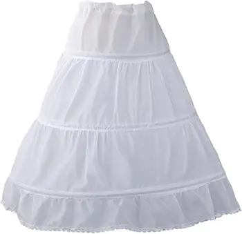 Чувственно Выглядящая Модная Облегающая Нижняя юбка для девочек с 3 Обручами, юбка-кринолин с цветочным Узором для Девочек
