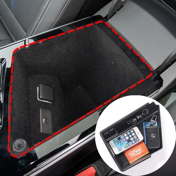 Для Cadillac LYRIQ ABS/TPE Подлокотник Коробка Для хранения Лоток Для хранения Под Центральной консолью Аксессуары для модификации интерьера автомобиля