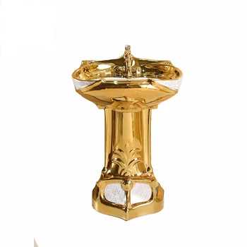 Роскошный умывальник золотой современный дизайн, раковина для унитаза, раковины для ванной комнаты
