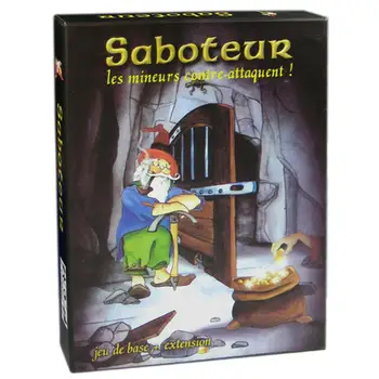 Saboteur 1 2 Настольная игра с английской базой Dwarf 110 карт Шахтер для путешествий, Принадлежности для вечеринок, Настольные игры в помещении и на улице