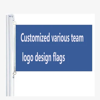 Флаги с логотипом команды на заказ, 90 x 150 см, 100% полиэстер, Digitaldruck