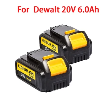 Сменный Аккумулятор 20V 5.0 Ah для Электроинструментов серии Dewalt DCB205 DCB204 DCB200 DCB201 DCB185 DCB183 DCB182 DCB181 DCG DCS