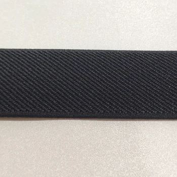 4 СМ Саржевая эластичная лента, тесьма 40 мм, Высококачественная лента черного Цвета Liman, заводская 1,5 “