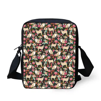 Женская сумка через плечо с милым принтом Мопса, сумка-мессенджер для девочек, маленькая сумка-тоут, Дизайнерская сумка через плечо 2021