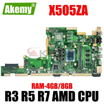 Материнская плата X505ZA Для ASUS RX505Z A580Z A505Z X505Z Материнская плата ноутбука с R3-2200U R5-2500U R7-2700U 4 ГБ/8 ГБ оперативной памяти 100% Рабочая