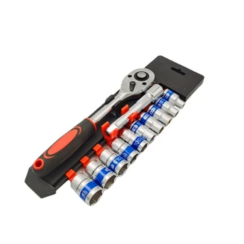 Сверхмощный набор торцевых ключей с храповым механизмом из 12 предметов для обслуживания автомобилей G6KA
